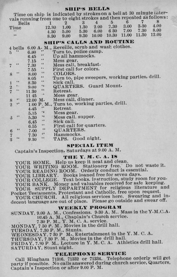 Ship Itinerary